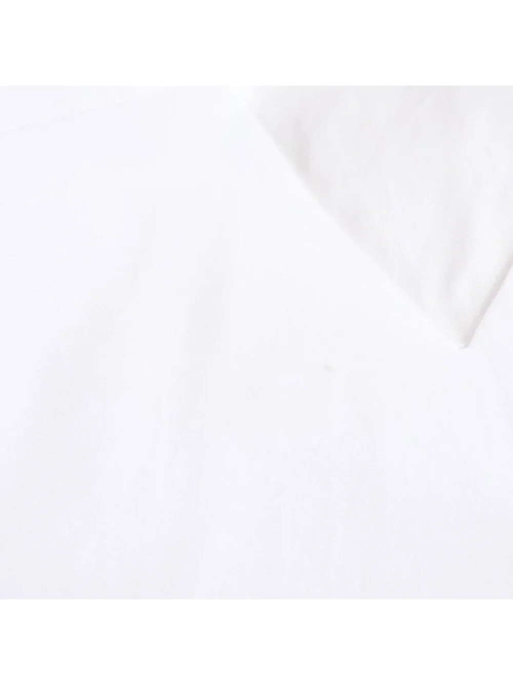 Chanel Long Sleeve Shirt Blouse CC Logo Cotton White Gold